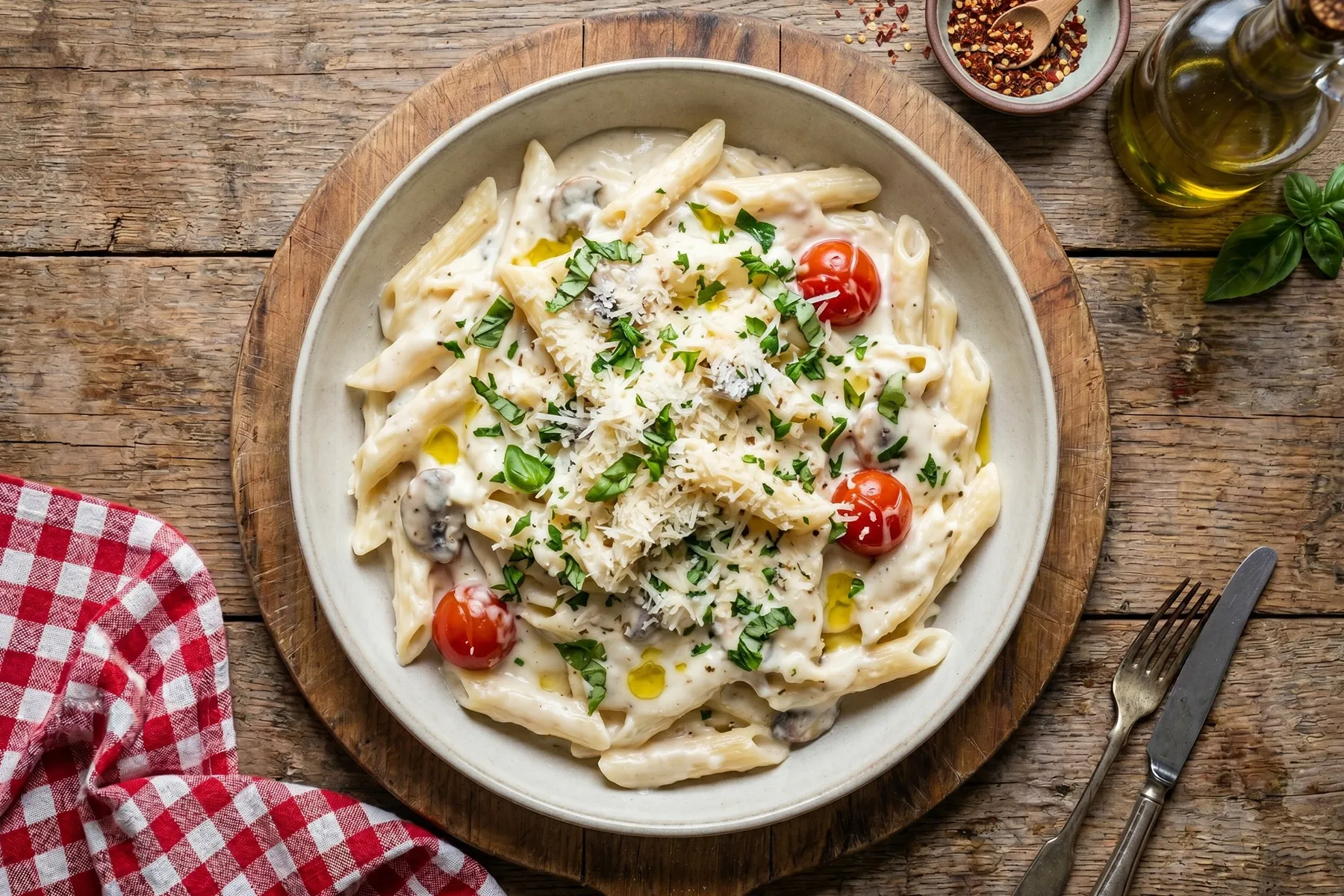White Sauce Pasta
